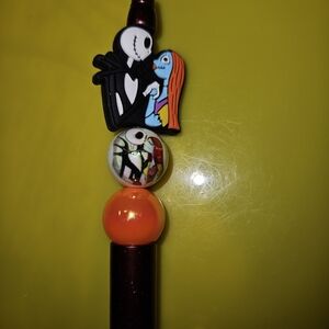 Nightmare Before Christmas Themed Beaded Pen